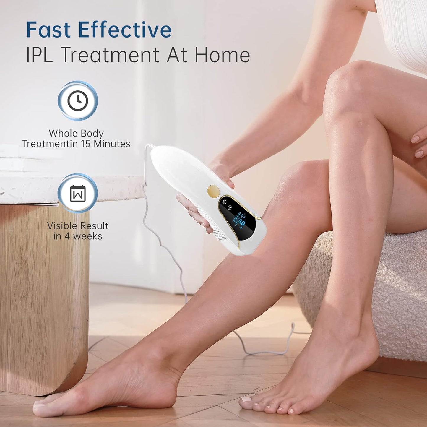 SilkGlow™ - IPL Hair Removal Device with Ice Cooling Technology